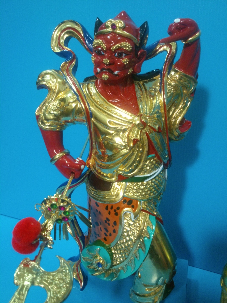千里眼,順風耳,神像雕刻
