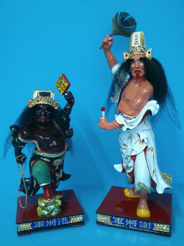 神像雕刻,七爺八爺,范將軍,謝將軍,,范謝將軍
