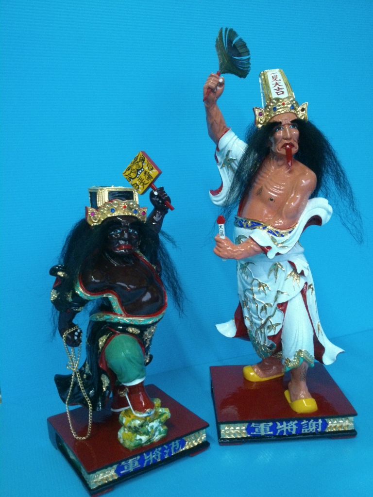 神像雕刻,七爺八爺,范將軍,謝將軍,,范謝將軍