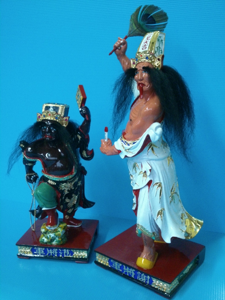 神像雕刻,七爺八爺,范將軍,謝將軍,,范謝將軍