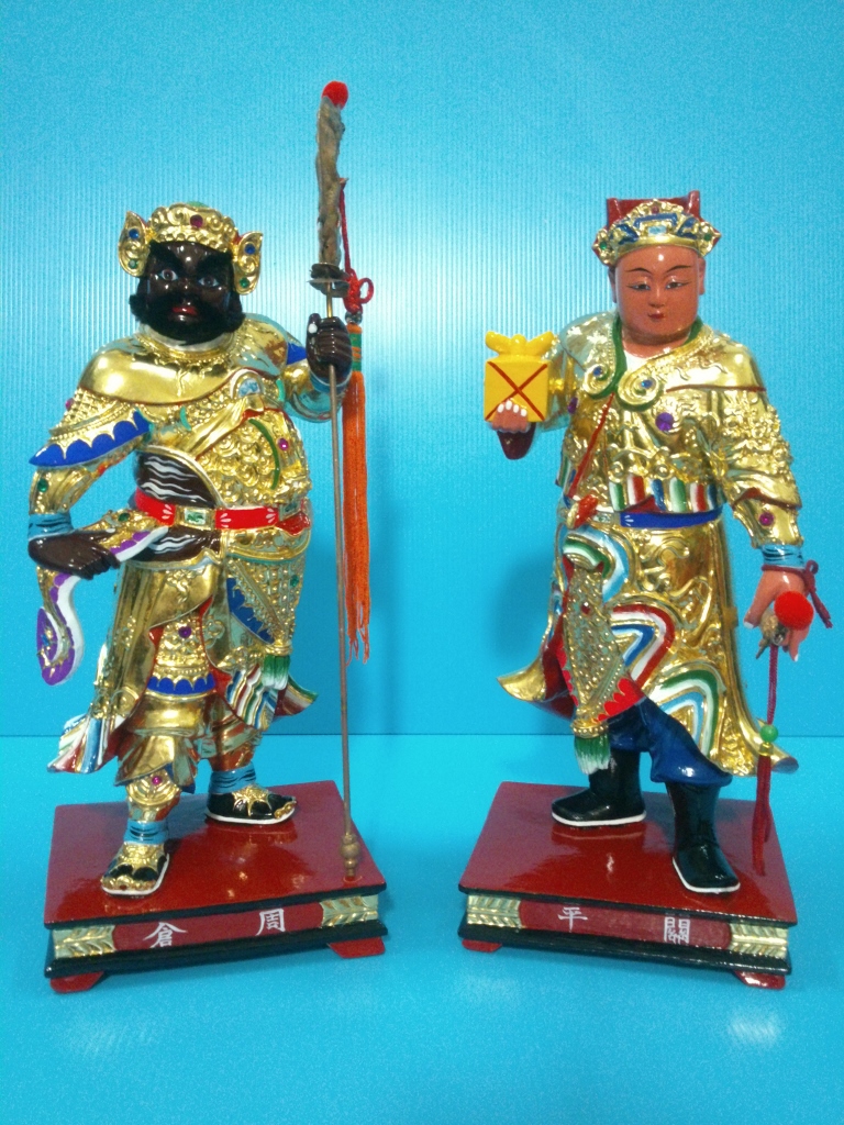 關平,周倉,關聖帝君駕前部將,神像雕刻