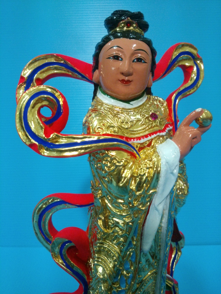 神像雕刻,善才,龍女,觀音左右侍者